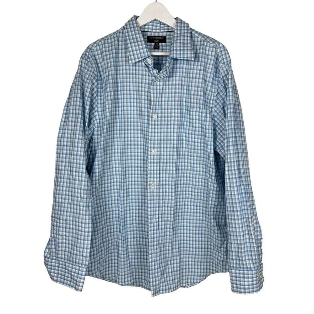 Banana Republic XL Non Iron Slim Fit Mens Shirt